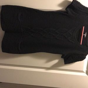 Shirt sleeve sweater dress